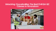 Civil QA QC Courses in Trivandrum