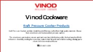 Best Pressure Cookers - Kraft Pressure Cookers