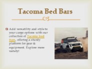 Tacoma Bed Bars (1)