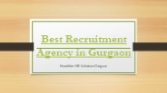 Best Recruitment Agency in Gurgaon