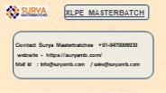 XLPE Masterbatch