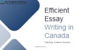 Efficient Essay Writing in Canada