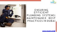 Plumbing Maintenance Services in Dubai