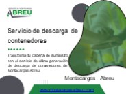 Servicio de descarga de contenedores