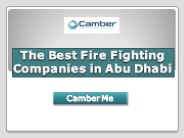 The Best Fire Fighting Companies in Abu Dhabi