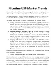 Nicotine USP Market Trends
