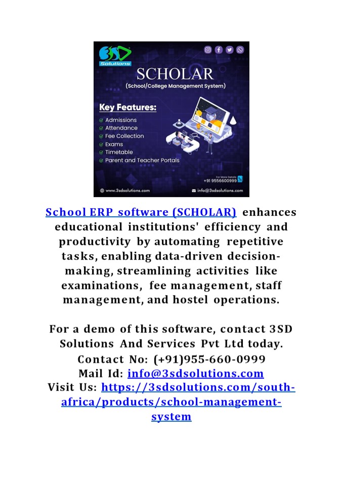 School Management Software System in South Africa
