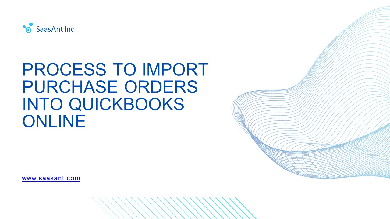 Process to Import Purchase Orders into QuickBooks Online