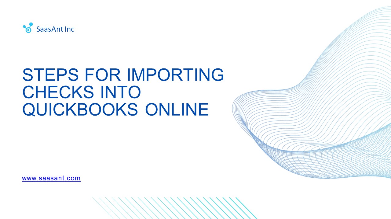 Steps for Importing Checks into QuickBooks Online