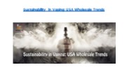Sustainability in Vaping: USA Wholesale Trends
