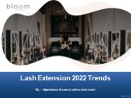 Lash Extension 2022 Trends