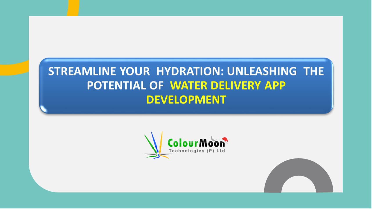 Water Delivery App Development in Jaipur