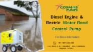 Diesel Engine & Electric Motor Flood Control Pump