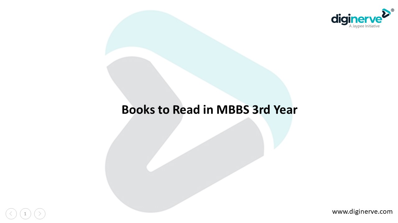 Books to Read in MBBS 3rd Year