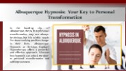 Albuquerque Hypnosis: Your Key to Personal Transformation