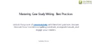 Mastering Case Study Writing: Best Practices