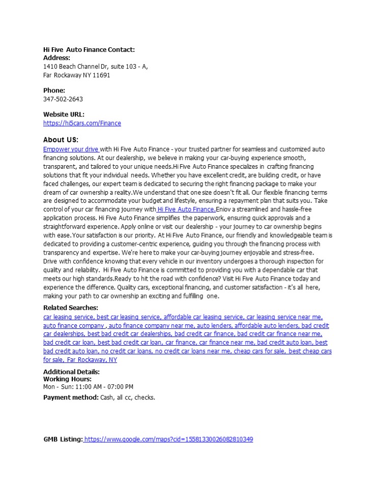 Hi Five Auto Finance (1)