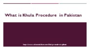 Khula Procedure in pakistan