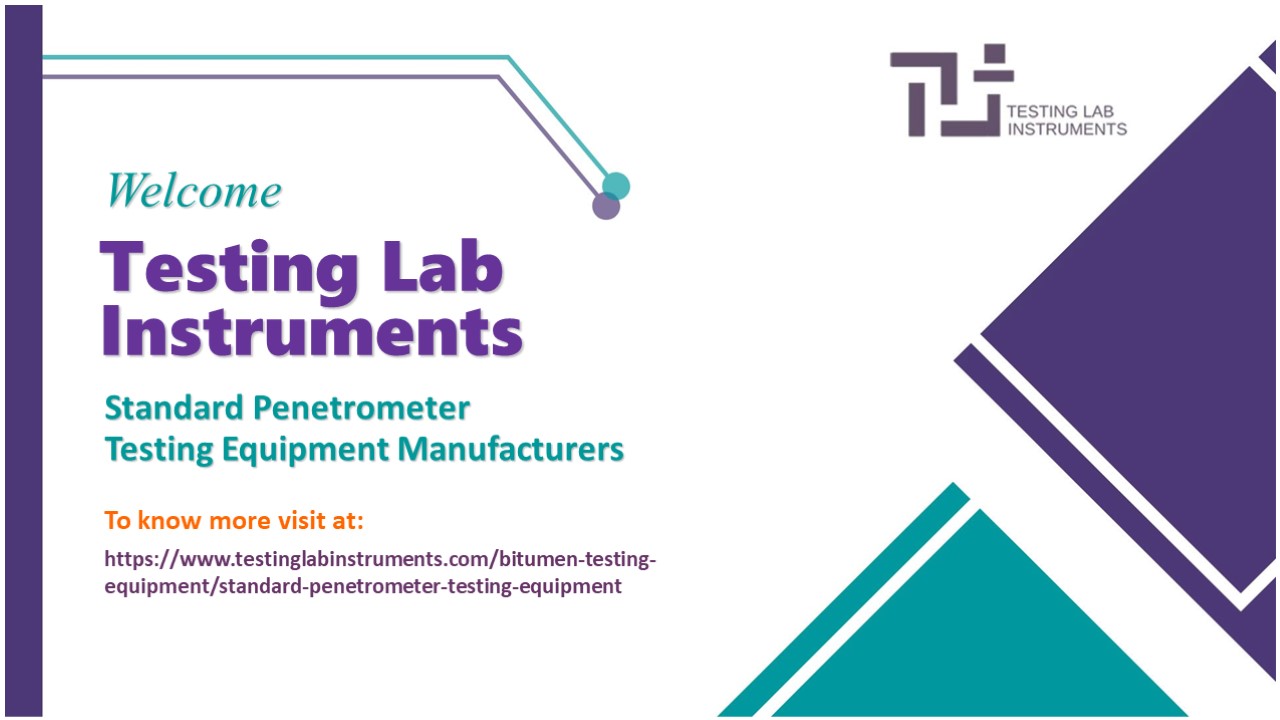 Standard Penetrometer Testing Equipment Manufacturers