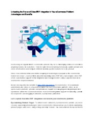 Odoo Integration with ecommerce platforms