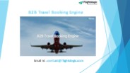 B2B Travel Booking Engine