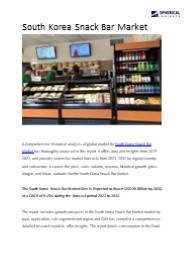 South Korea Snack Bar Market