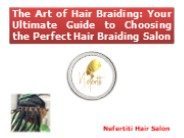 Hair braiding salon