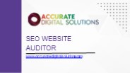 Seo Website Auditor   - www.accuratedigitalsolutions.com
