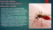 Mosquito Killers: Your Ultimate Guide to Mosquito Control
