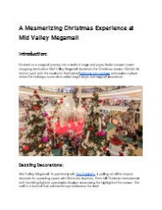 A Mesmerizing Christmas Experience at Mid Valley Megamall