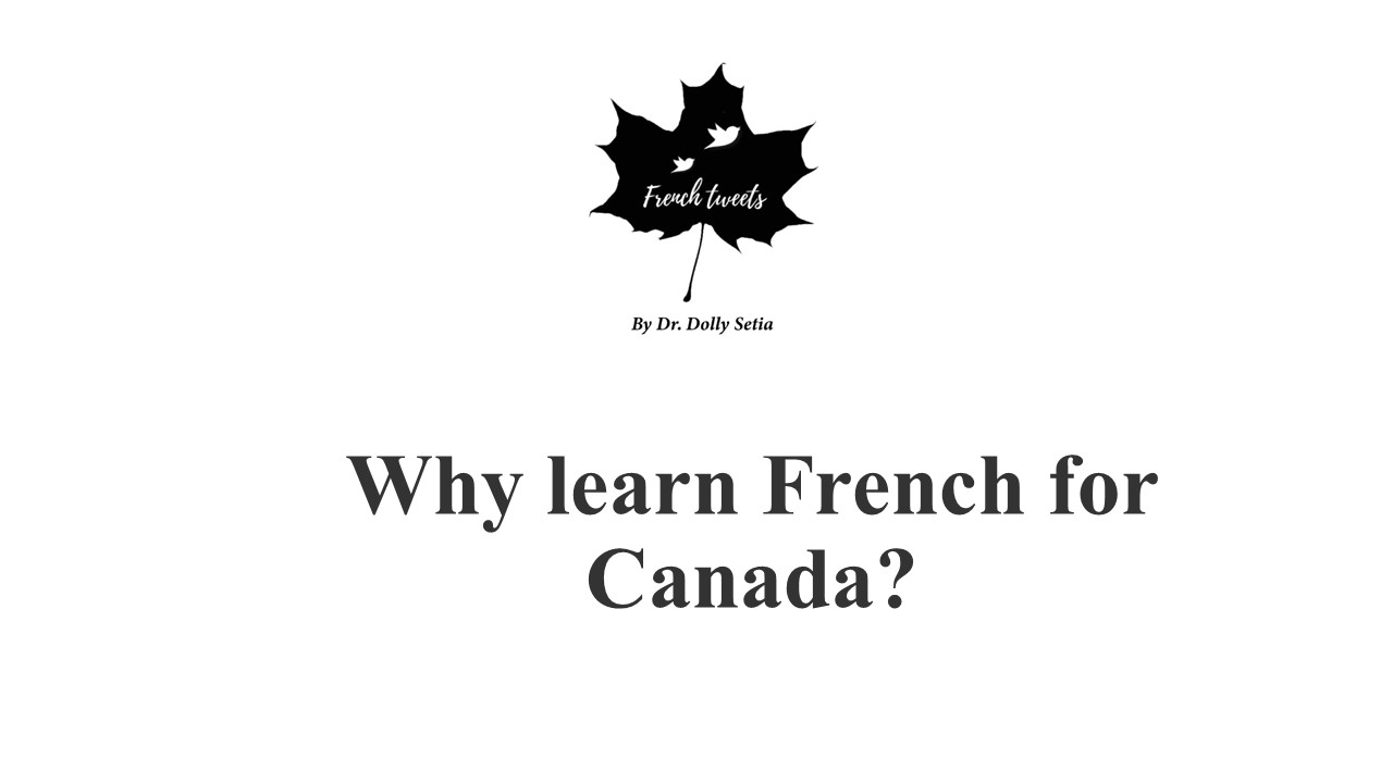 Why learn French for Canada?