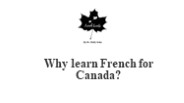Why learn French for Canada?
