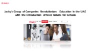 NAO Robot for Schools UAE - Jackys