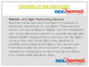 temperature sensors applications