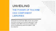 Exploring Tailwind Components Libraries: Top 12 Examples