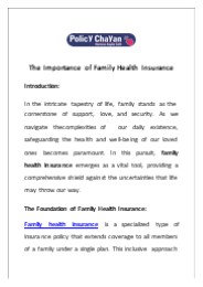 The Importance of Family Health Insurance (1)