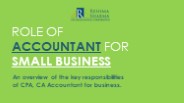 Role of Accountant for Small Businesses Ontario