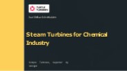 Steam Turbines for Chemical Industry