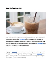 Best Coffee Near Me
