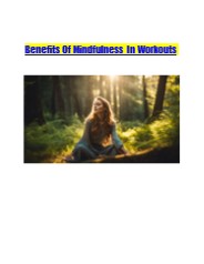 Benefits Of Mindfulness In Workouts