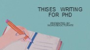 Thesis Writing For PhD in Chicago