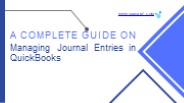 Managing Journal Entries in QuickBooks
