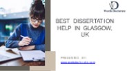 Best Dissertation Help in Glasgow, UK