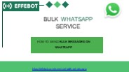 How to Send Bulk Messages on WhatsApp?