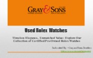 Used Rolex Watches (1)