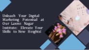 Digital Marketing Course in Laxmi Nagar