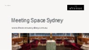 Meeting Space Sydney | The aVenue