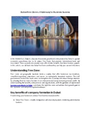 Dubai's Startup Ecosystem: Opportunities and Challenges