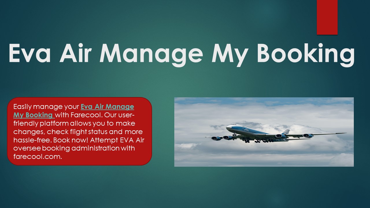 Manage Booking Eva Air
