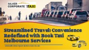 Book Taxi Melbourne Services